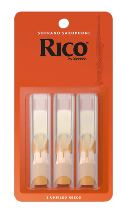 RICO - Soprano Sax Reeds - 3 pack - Size 3.0