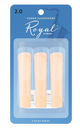 RICO Royal - Tenor Sax Reeds - 3 pack - Size 2.0