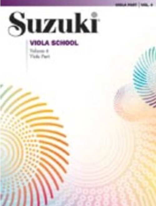 Suzuki Viola School Volume 4 Music Book