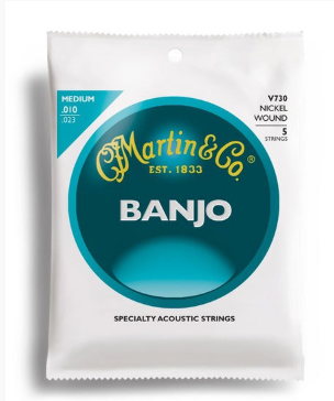 Martin Vega Banjo Medium Gauge 5-String Set 10-23