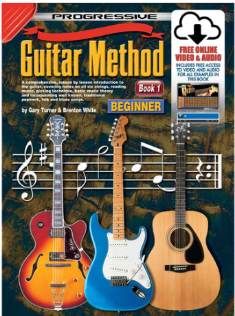 Progressive Guitar Method 1 Book/Online Video & Audio Beginner