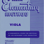 Rubank Elementary Method - Viola