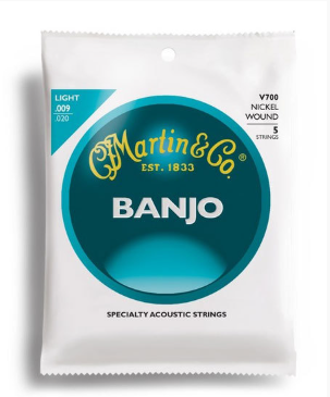 Martin Vega Banjo Light Gauge 5-String Set 9-20