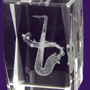 Paper Weight (Crystal) - Saxophone