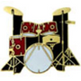 Mini Pin 5Pc Drum Set Red