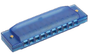 BRYDEN - Transparent Harmonica - 10 Hole - Blue