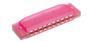 BRYDEN - Transparent Harmonica - 10 Hole - Pink