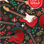 Gift Wrap Paper - Christmas Red Guitar Theme