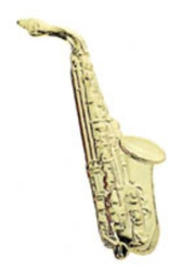 Mini Pin/Brooch - Alto Saxophone