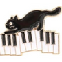 Kitten on the Keys Staff Pin