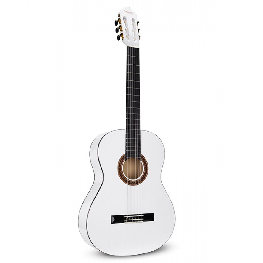 Valencia Classical Guitar - White 4/4 Size