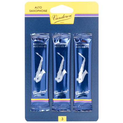 Vandoren Alto Sax Reeds - Grade 2.0 (Card of 3)