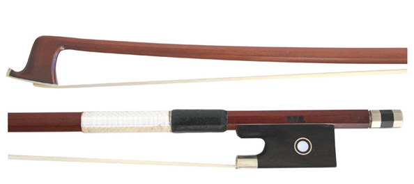 Viola Bow 16 Inch - Strong Stick - Horsehair - Ebony Frog