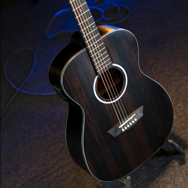 Washburn DFEFE-A-U Deep Forest Ebony Folk Acoustic Electric Guitar