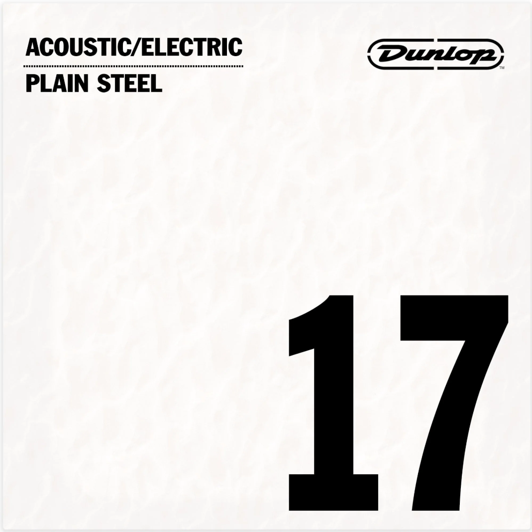 Dunlop Individual Guitar String - Plain Steel .017