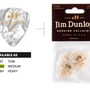 DUNLOP WHITE PEARLOID CLASSICS guitar picks med 12 pack
