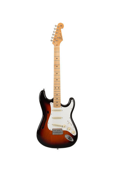 Alder Series Electric Guitar - Tobacco Sunburst with F-Hole