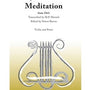 Massenet - Meditation From Thais Violin / Piano Arr Marsick