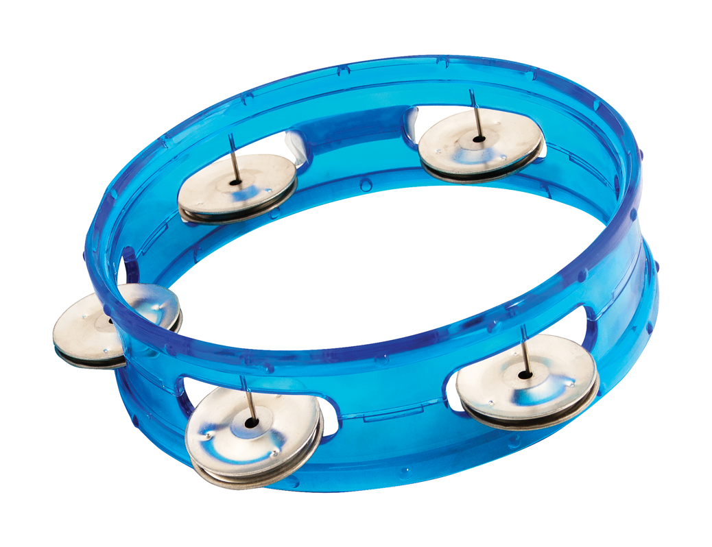 Tambourine - 6" Transparent Blue