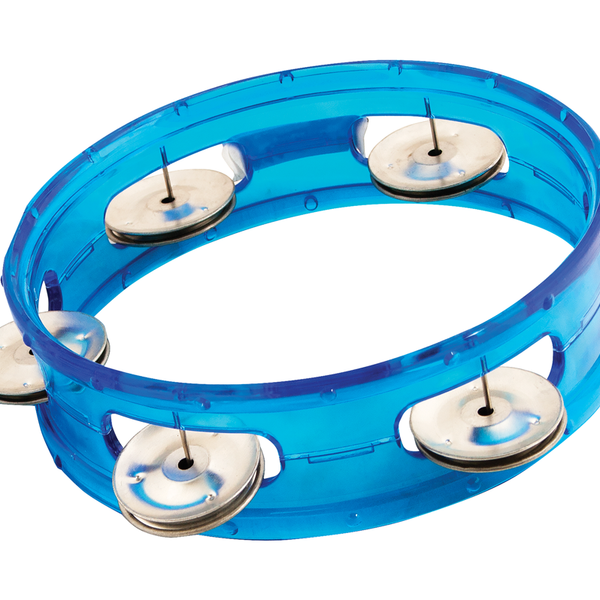 Tambourine - 6" Transparent Blue