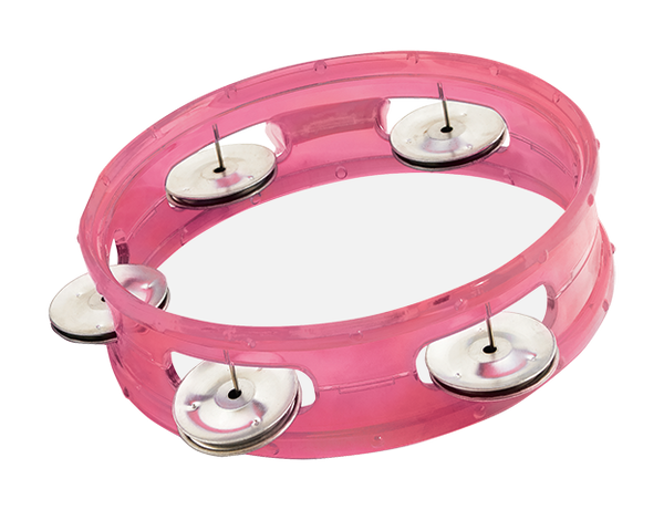 Tambourine - 6" Transparent Pink