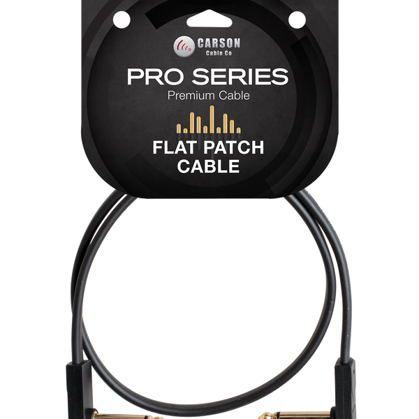 Carson 2 Ft Flat Patch Cable - Pro Series