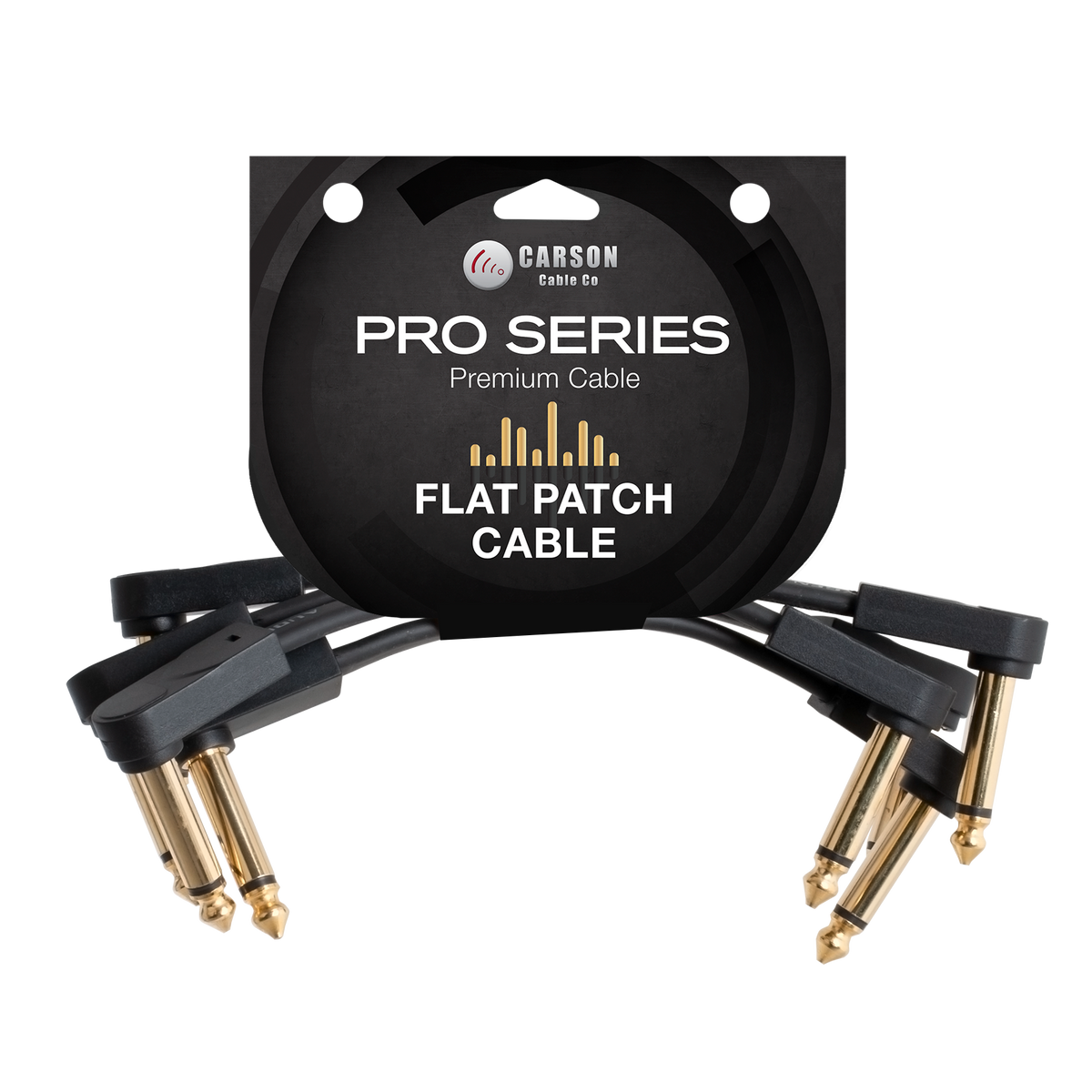 Carson 4 Inch Flat Patch Cable - Pack Of 4