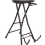 Guitarist Performer Stool with Guitar Stand