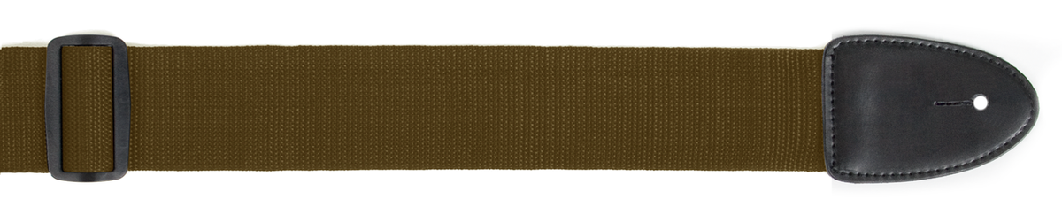 Poly Web Guitar Strap - Brown colour