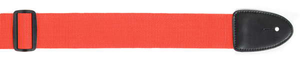 Poly Web Guitar Strap - Red colour