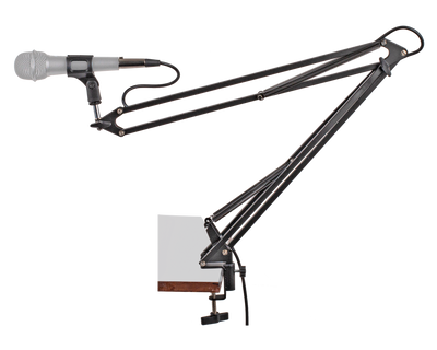 Desk Mount Microphone Boom Arm with XLR cable.