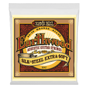 Ernie Ball Earthwood Acoustic Guitar Strings - Silk & Steel Extra Soft 10-50