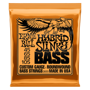 Ernie Ball Hybrid Slinky Electric Bass Strings, 45-105 Gauge