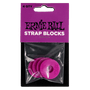 Ernie Ball Strap Blocks 4-Pack (Purple)