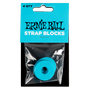 Ernie Ball Strap Blocks 4-Pack (Blue)