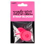 Ernie Ball Strap Blocks 4 -Pack (Pink)