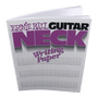 Ernie Ball Guitar Neck Writing Paper