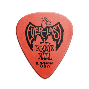 Ernie Ball 1.14 mm Everlast Picks 12 Pack Red