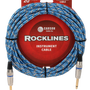 Carson Rocklines 20 ft Noiseless Instrument Cable Blue