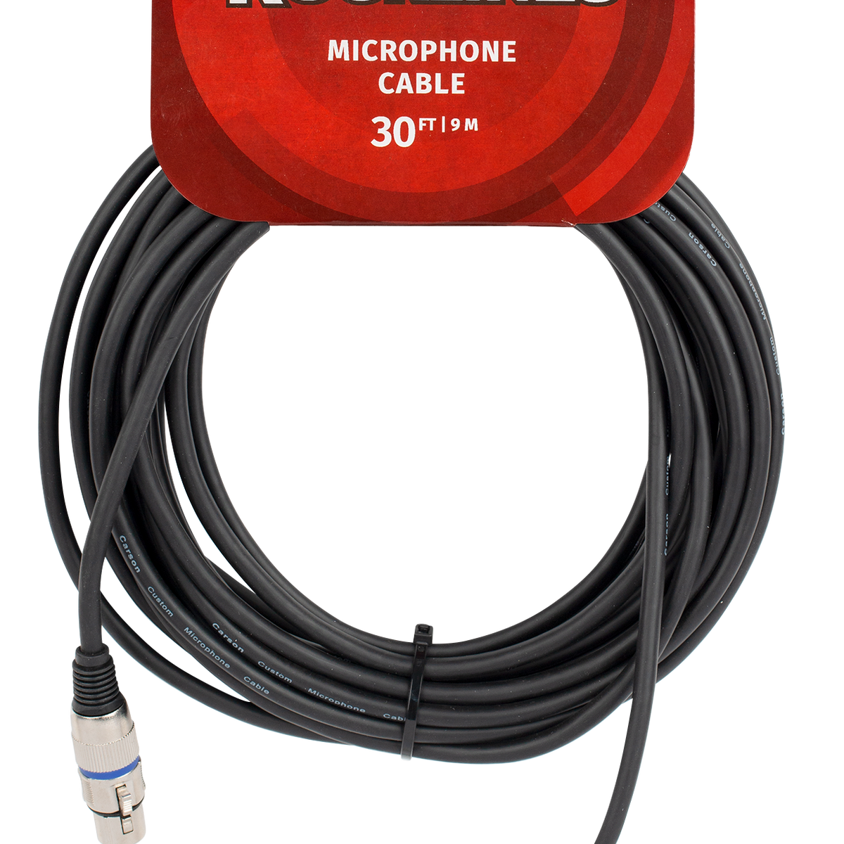 Carson 30 ft Microphone / Audio Cable XLR (F) to XLR (M)