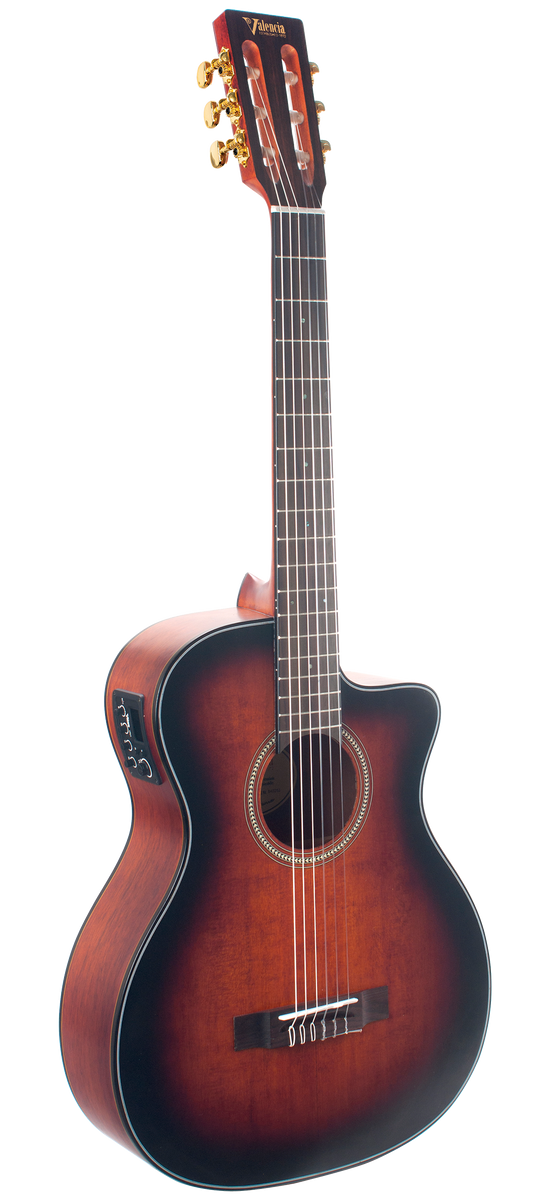 Nylon Acoustic Guitar  - Cutaway, Electric Acoustic
