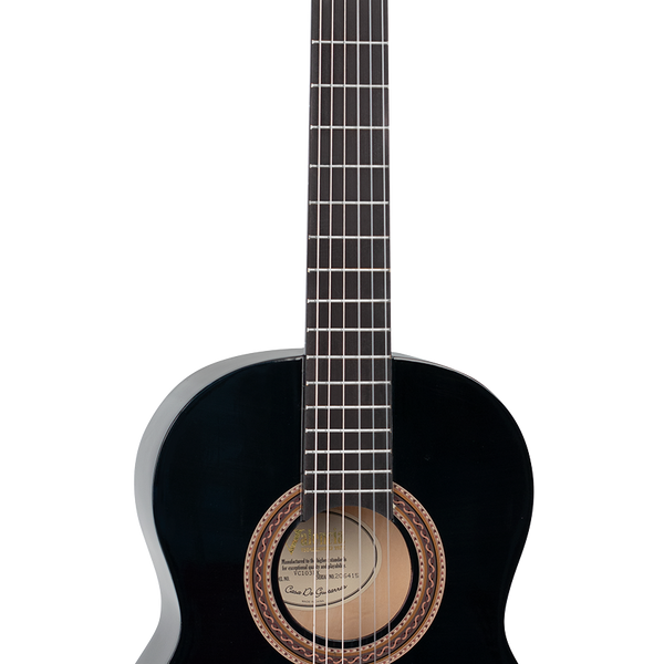 Valencia Classical Guitar Black (3/4 Size)