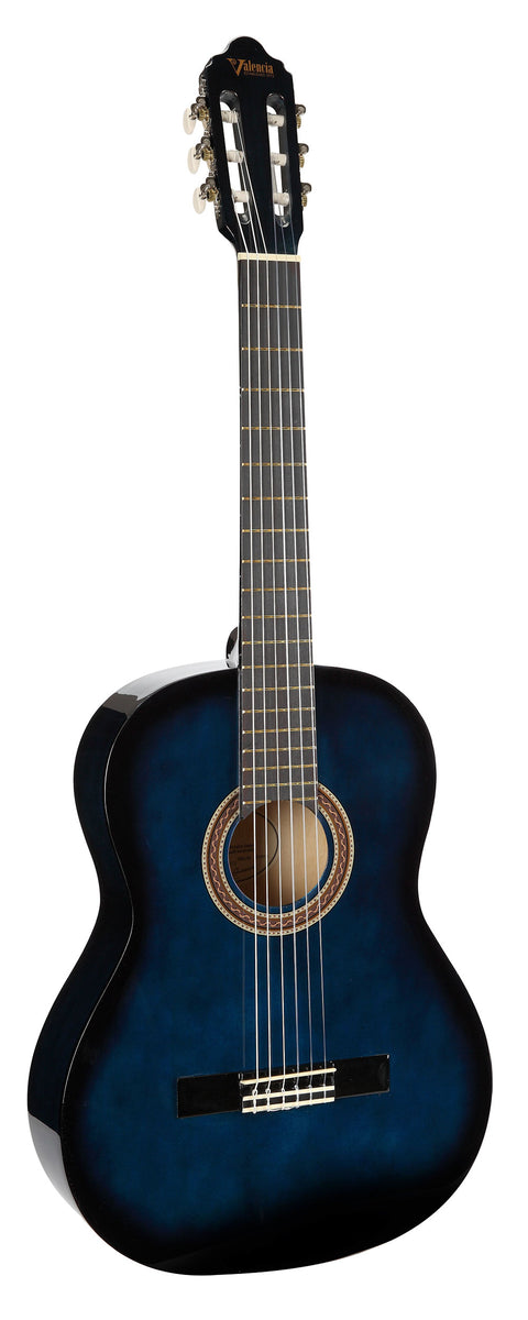Valencia Classical Guitar 4/4 (Blue Sunburst)
