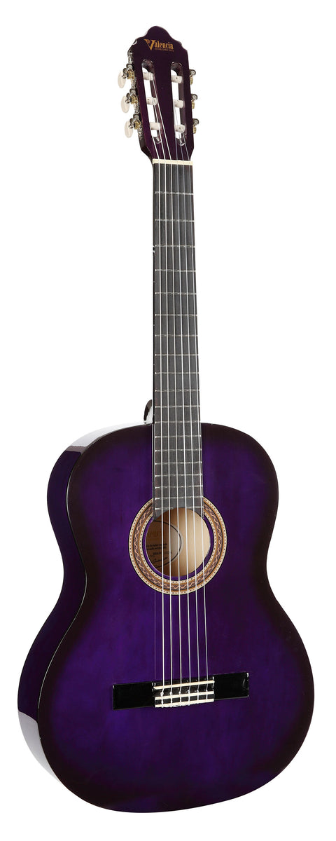 Valencia Classical Guitar 4/4 (Purple Sunburst)