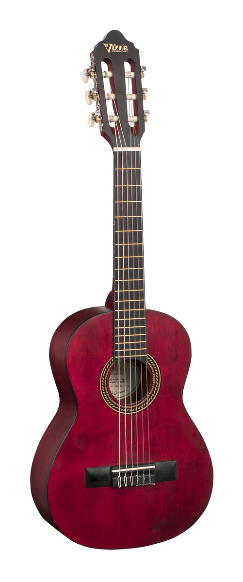Classical Guitar - 1/4 Size VC201WR Transparent wine red satin/matt