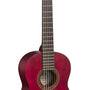 Classical Guitar - 1/4 Size VC201WR Transparent wine red satin/matt
