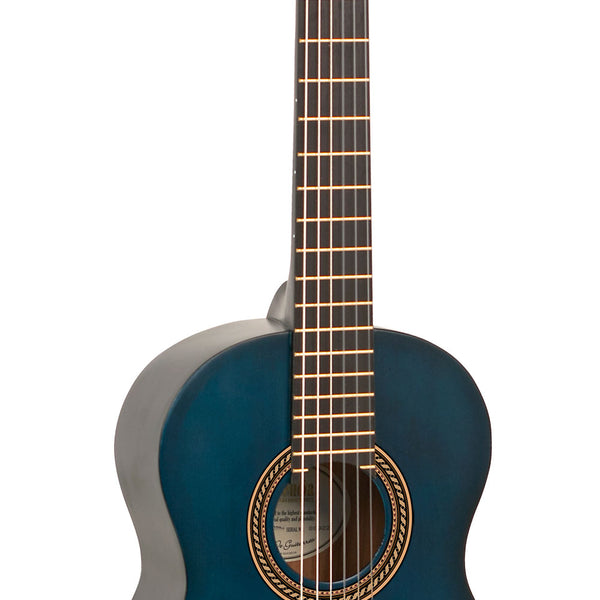 Classical Guitar - 1/2 Size VC202BU Transparent blue satin/matt