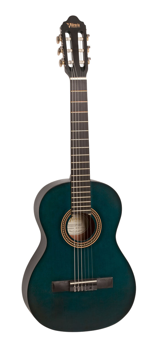 Classical Guitar - 3/4 Size VC203BU Transparent blue satin/matt