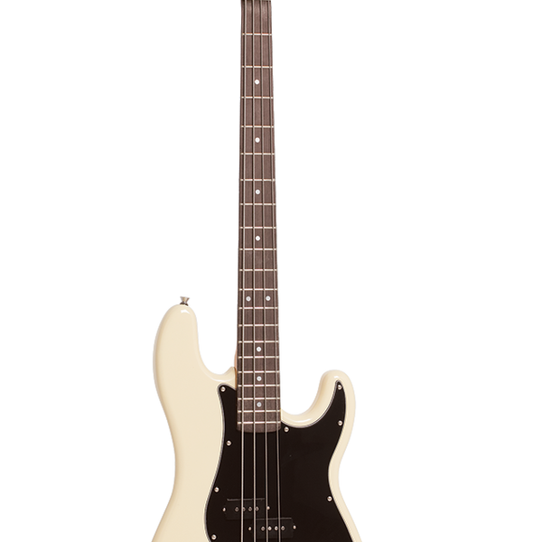 Vintage style bass guitar - Vintage White & Laney Amplifier Package